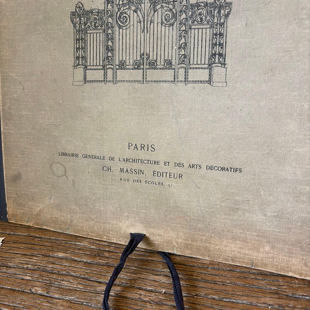 フランスアンティーク　鉄　扉　デザイン　建築　設計　カタログ　古書　希少