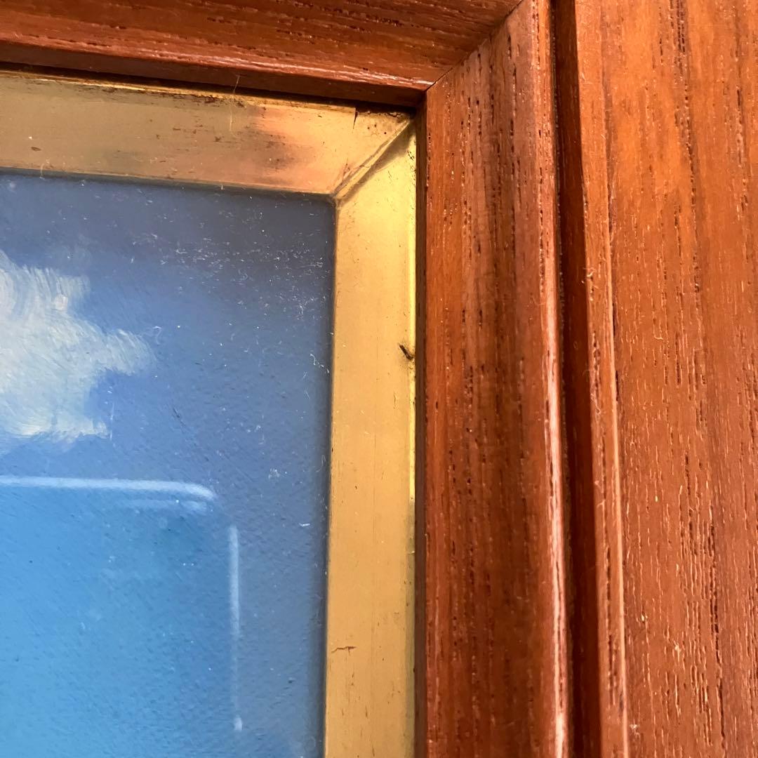 ★梶田達二　追風洋々（初代海王丸）　油彩　4号