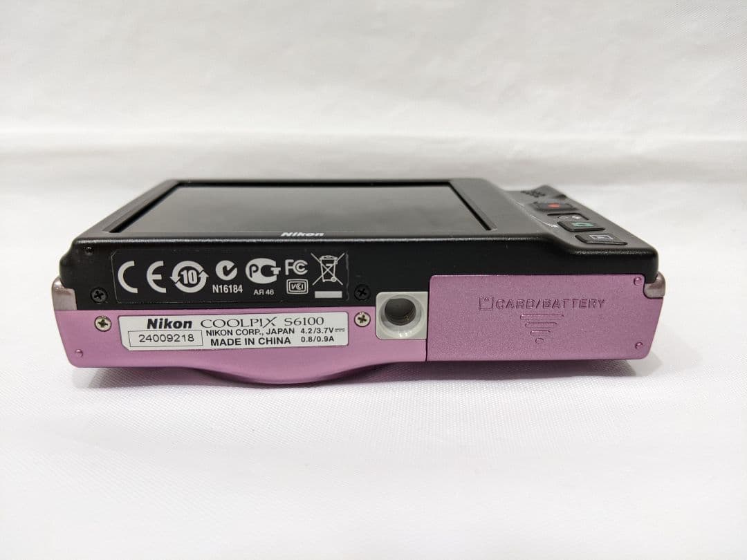 動作未確認品 Nikon COOLPIX S6100 ピンク 7倍ズーム