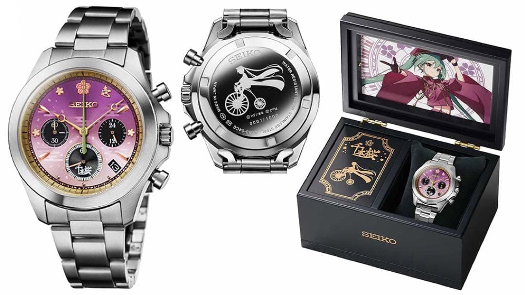 ポチ 初音ミク 千本桜 コラボ腕時計オルゴールボックス付き Sサイズ