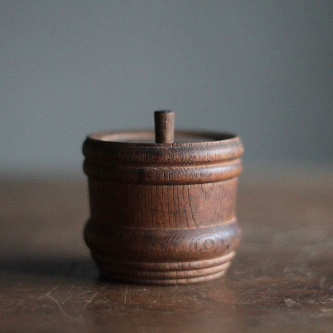 佳き木肌 古い 薬味入れ 古道具 アンティーク