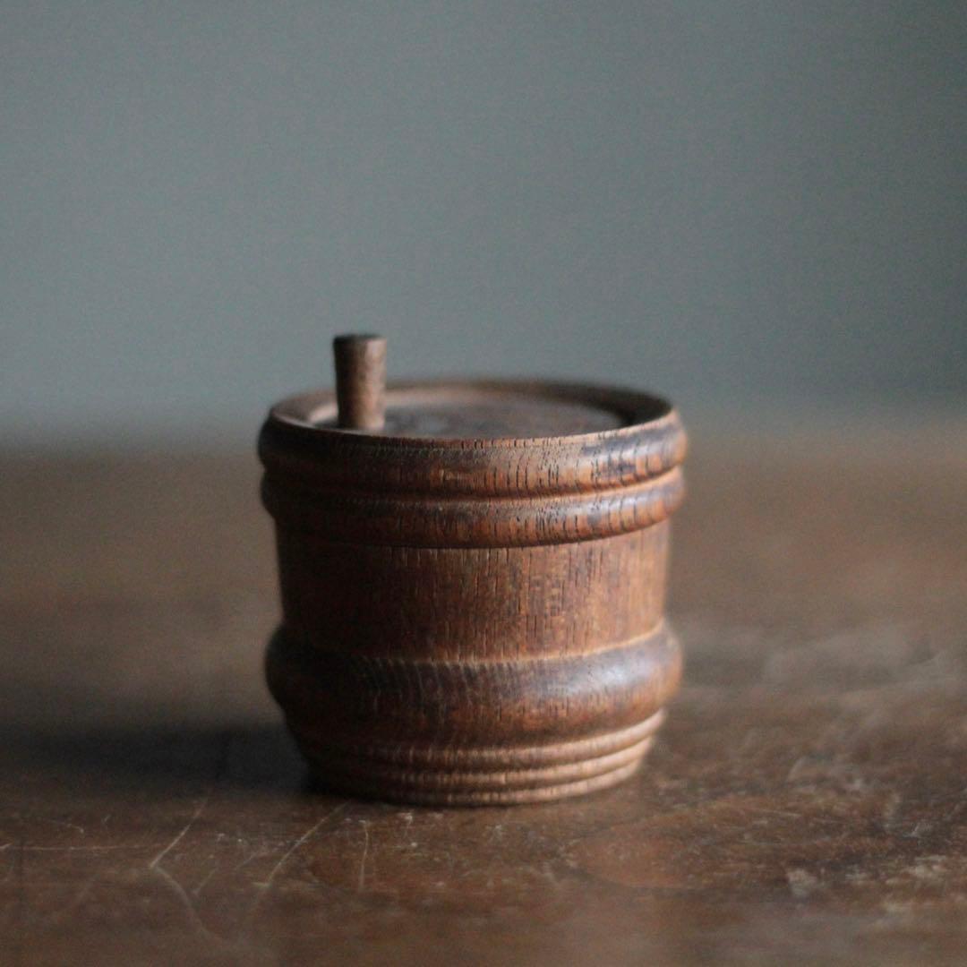 佳き木肌 古い 薬味入れ 古道具 アンティーク