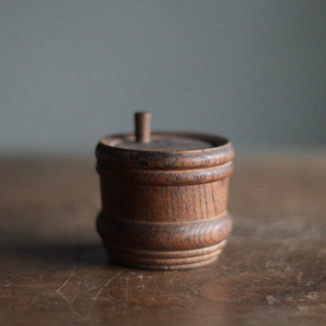 佳き木肌 古い 薬味入れ 古道具 アンティーク