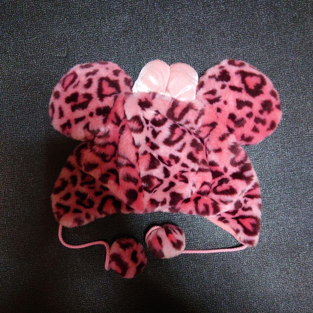 ディズニーピンクヒョウ柄 ファンキャップ
