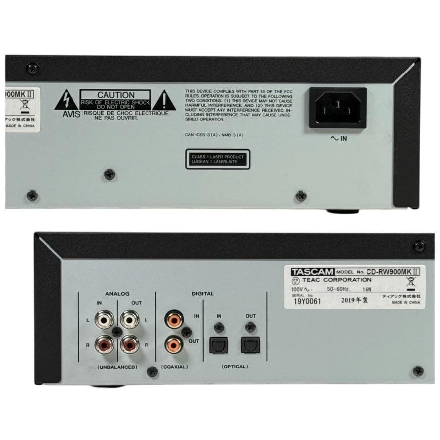 ◆美品・CD再生履歴0時間◆TASCAM CDレコーダー CD-RW900MK2