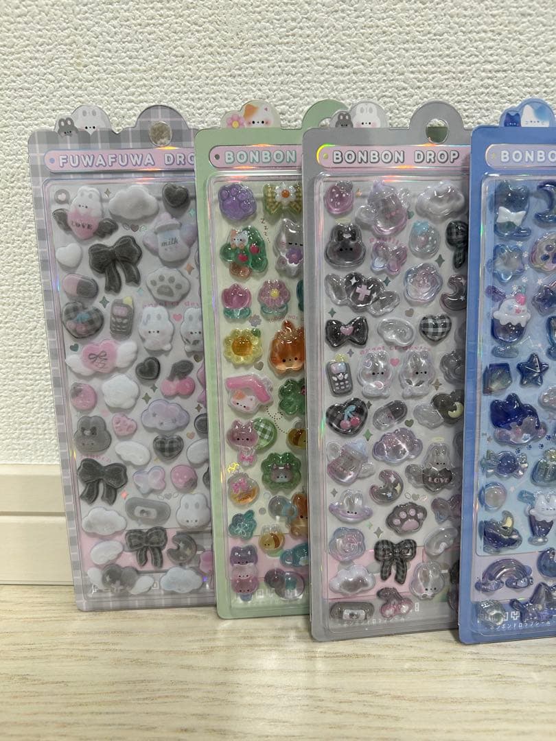 ボンボンドロップシール ボンドロ オリジナル にーはお もちもち しろくろ