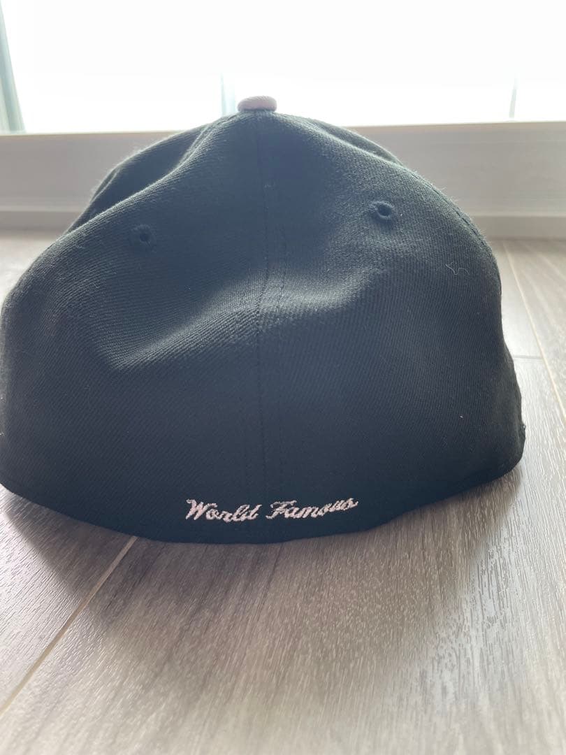 Supreme 59FIFTY キャップ ブラック/ホワイト