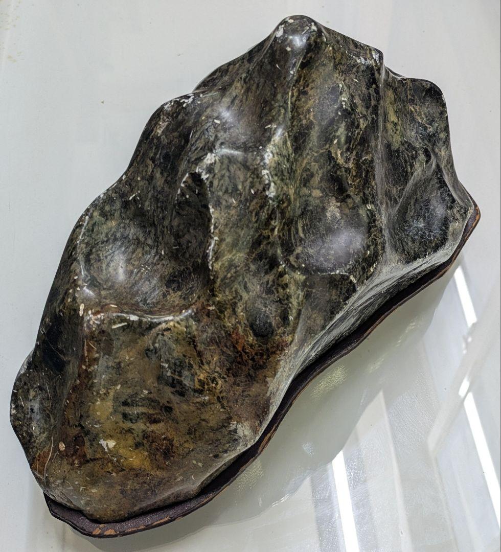 【鑑賞石】山水石　観賞石　蛇紋岩　盆石　天然石　置物