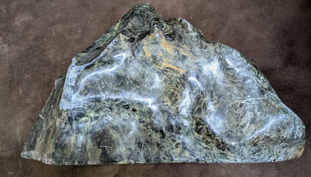 【鑑賞石】山水石　観賞石　蛇紋岩　盆石　天然石　置物