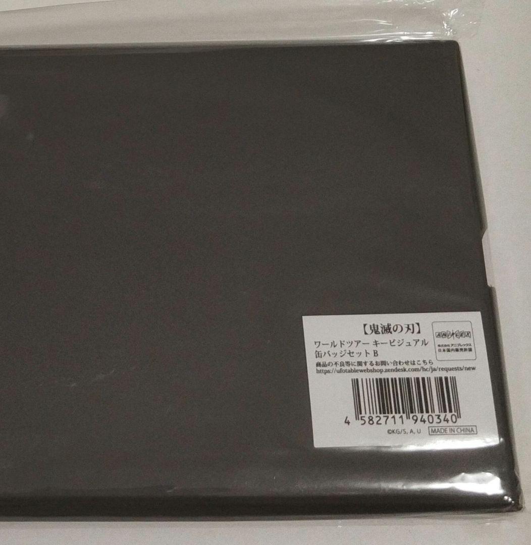 本日限定価格●鬼滅の刃　ワールドツアーキービジュアル　缶バッジセットB
