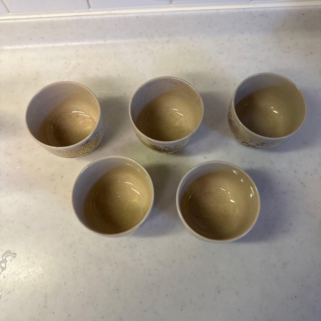 九谷焼　湯のみ5点セット