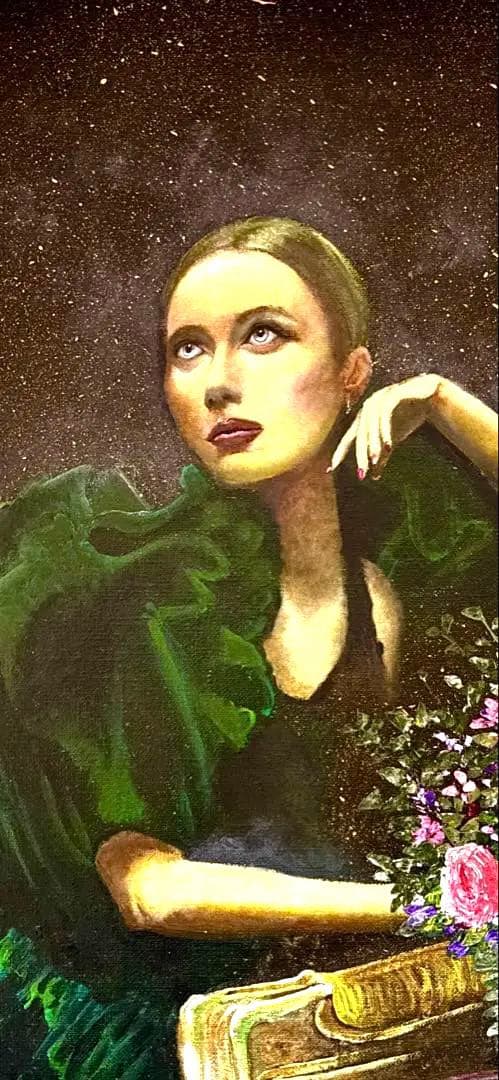 アクリル画 絵画 キャンバスF8号サイズ原画 額無し