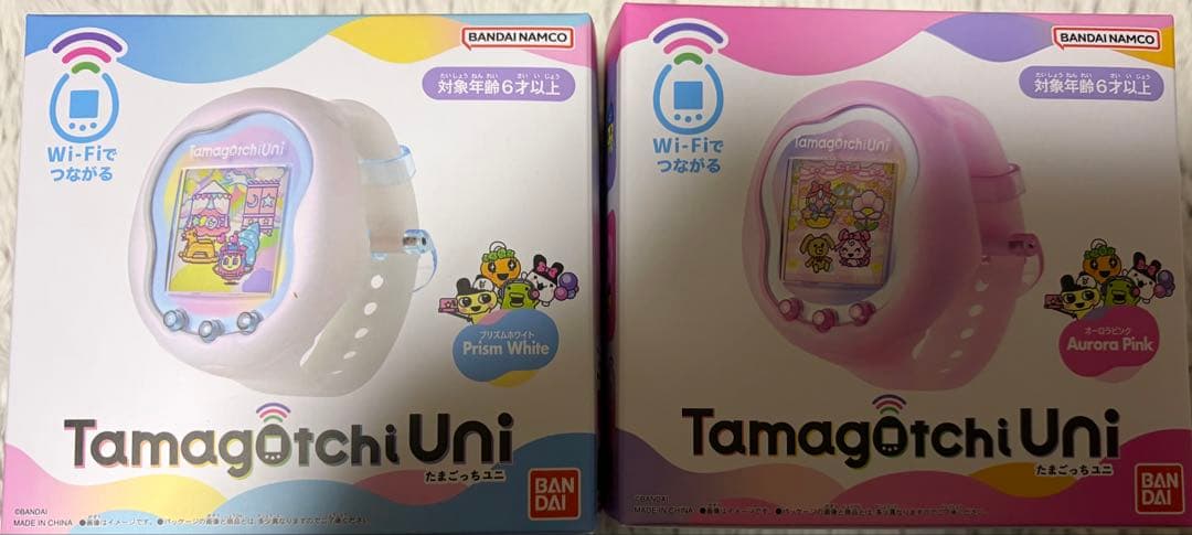 新品セット　Tamagotchi Uni Aurora Pink White