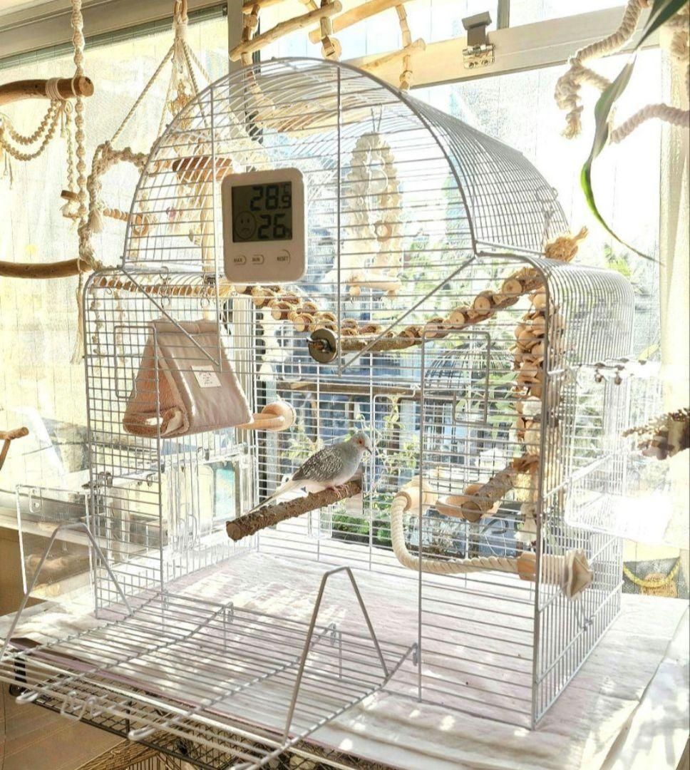新品 ③ 大型 バードケージ 鳥かご ホワイト インコ 小鳥 ヨーロッパ輸入品