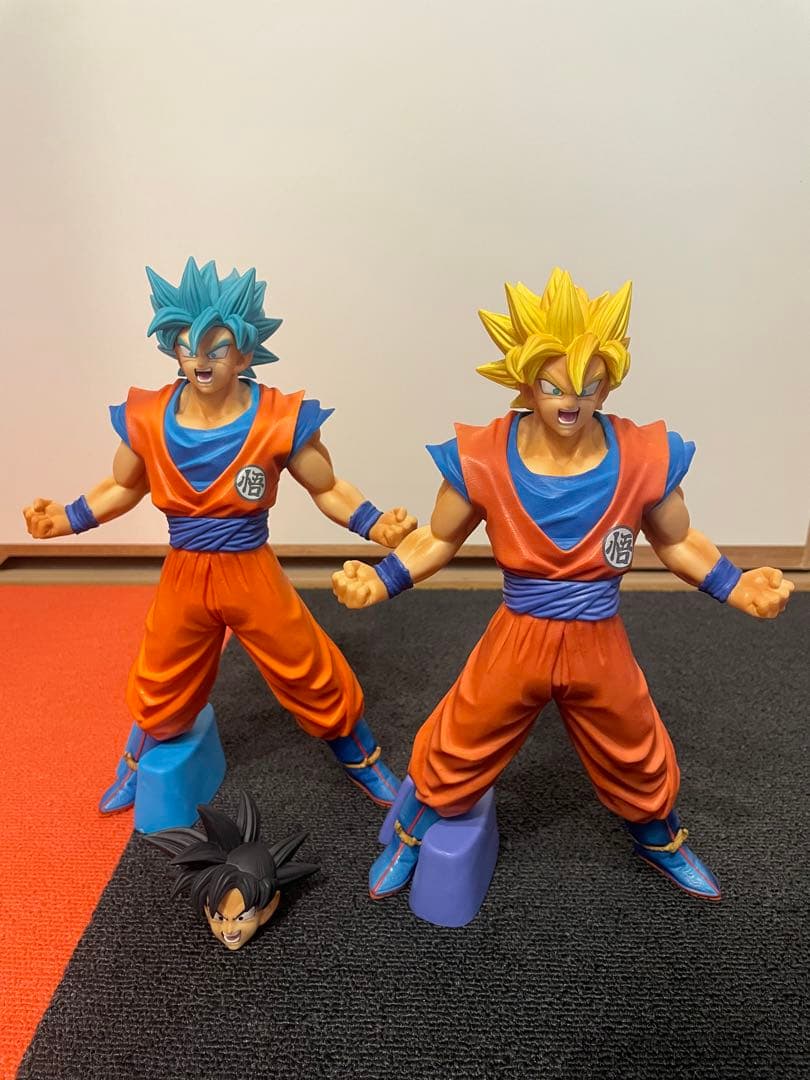 ドラゴンボール　一番くじ　スーパーサイヤ人孫悟空 2体セット　交換用頭部付き
