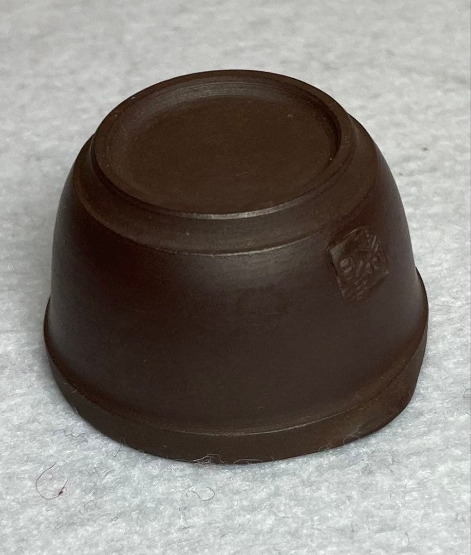 B324h 「萬古焼 茶器」春峰造　共箱　ミニチュア　一揃い　茶道具