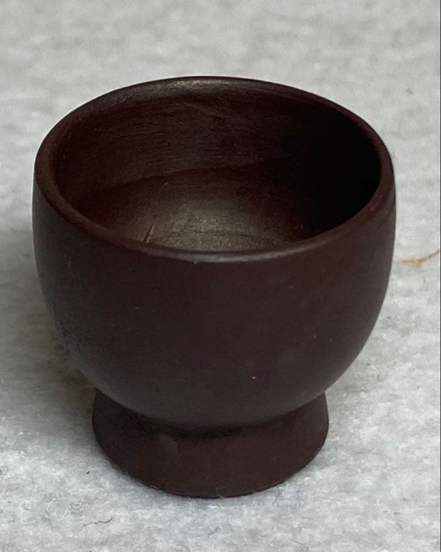 B324h 「萬古焼 茶器」春峰造　共箱　ミニチュア　一揃い　茶道具