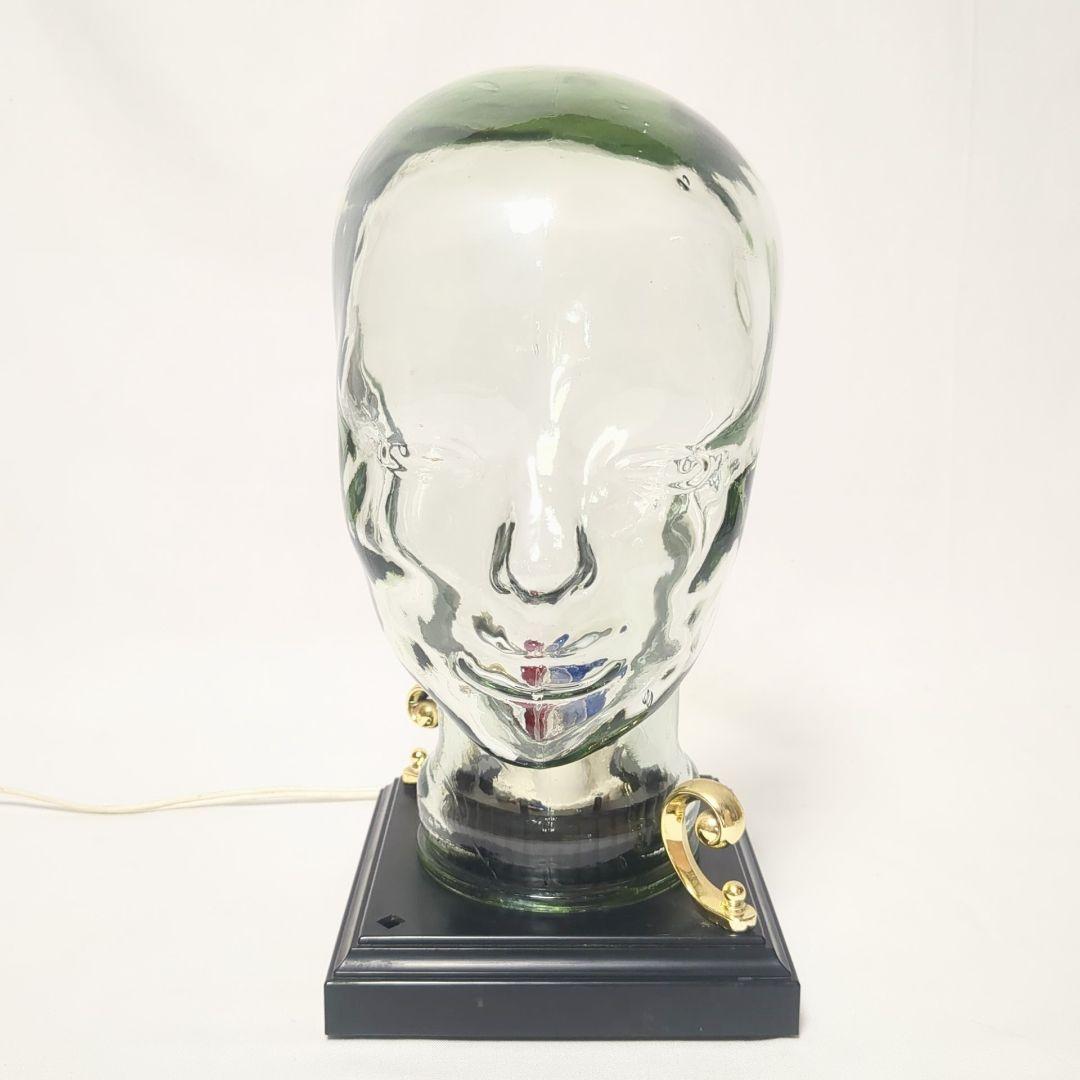 ガラス製　ヘッドマネキン　ディスプレイ什器