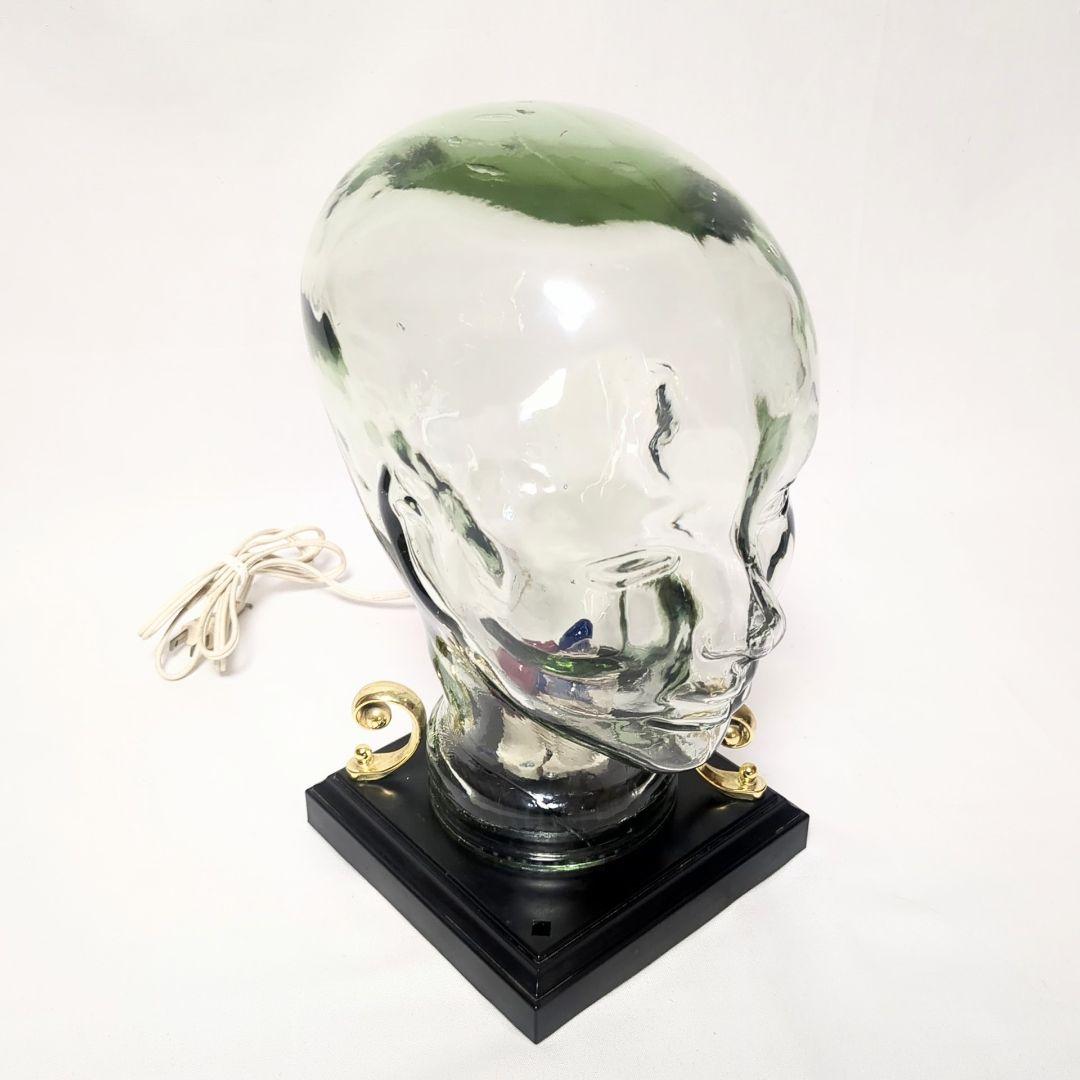 ガラス製　ヘッドマネキン　ディスプレイ什器