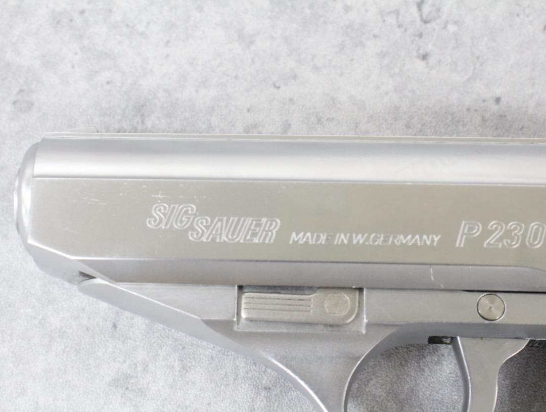 ▲KSC SIG SAUER P230SL シルバー ガスブローバック JASG