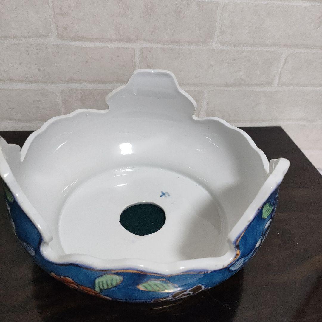 有田焼 古許窯 菊水作 孔雀雉絵図 沈香壺 飾壺 高さ50cm 古美術 骨董品