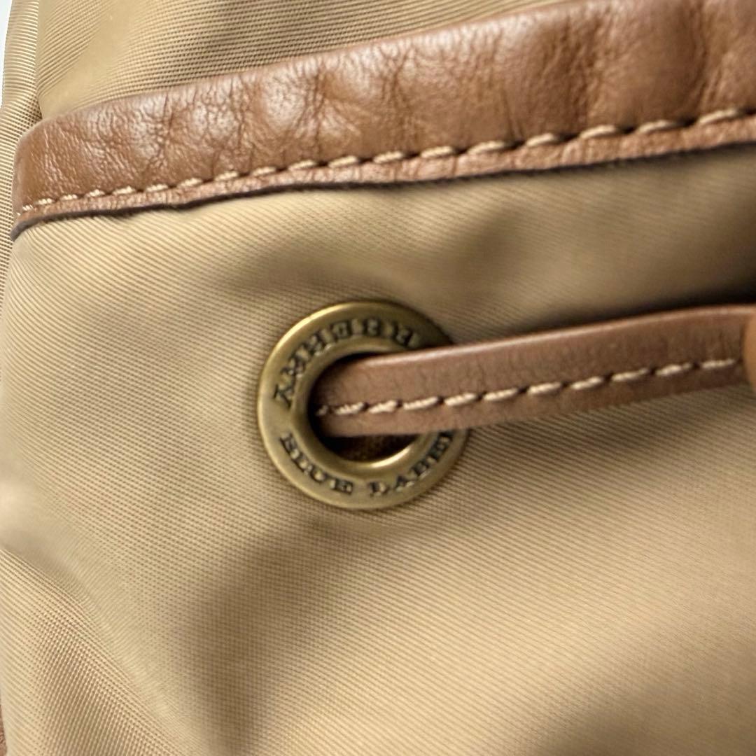 アルビバーバリーブルーレーベル ワンショルダーバッグ ホースロゴ金具