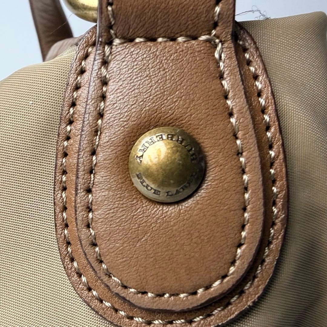 アルビバーバリーブルーレーベル ワンショルダーバッグ ホースロゴ金具