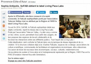 JDE : SoFAB obtient le label Living PACA Labs